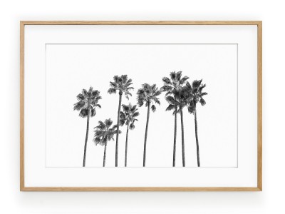 Tablou Black Palm Trees II Oak