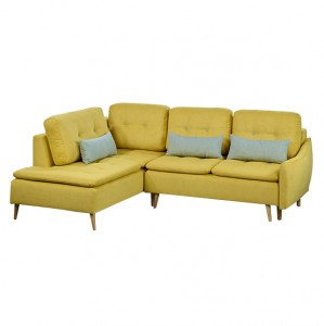 Coltar extensibil, cu sezlong pe stanga Skandia Yellow, l250xA190xH77 cm