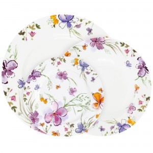 Set vesela 18 piese, Portelan, Aquarelle