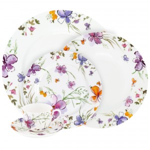 Set vesela 30 piese, Portelan, Aquarelle