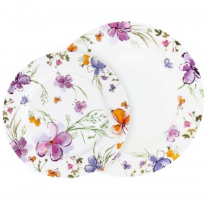 Set vesela 12 piese, Portelan, Aquarelle