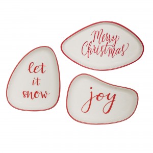 Set 3 Farfurioare Joy Plate, Red