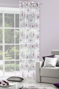 Perdea Olga 140X250 Alb/Violet 1 buc