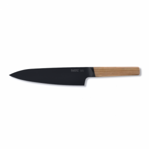 Cutit Chef's cu maner din lemn Ron Negru / Natural, 19 cm