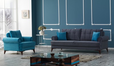 Canapea Extensibila 3 locuri Step Bleumarin K4