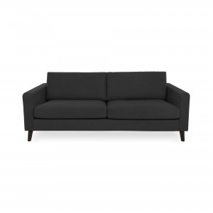 Canapea Fixa 3 locuri Tom Antracit/Black