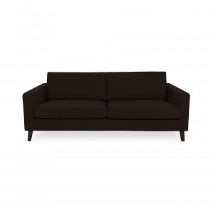 Canapea Fixa 3 locuri Tom Brown/Black