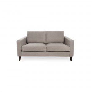 Canapea Fixa 2 locuri Tom LIght Grey/Black