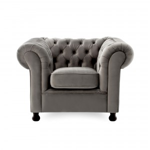 Fotoliu Chesterfield Silver