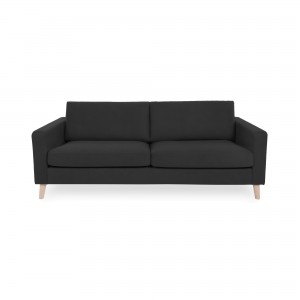 Canapea Fixa 3 locuri Tom Antracit/Natural