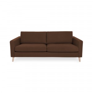 Canapea Fixa 3 locuri Tom Cognac/Natural