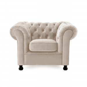 Fotoliu Chesterfield Silky Grey