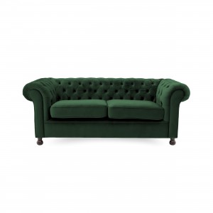 Canapea Fixa 3 locuri Chesterfield Emerald Green