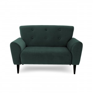 Canapea Fixa 2 locuri Kiara Petrol Green