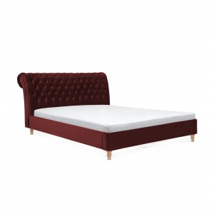 Pat tapitat Allon Burgundy Red/Beech