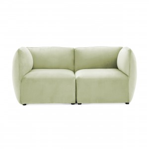 Canapea 2 locuri Cube Green Mint