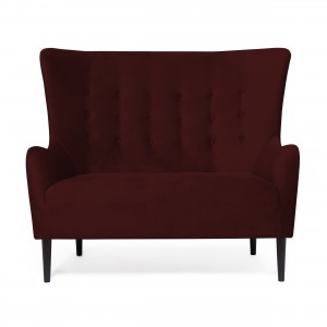 Canapea Fixa 2 locuri Blair Burgundy Red