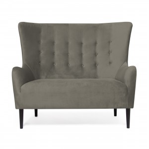 Canapea Fixa 2 locuri Blair Silver