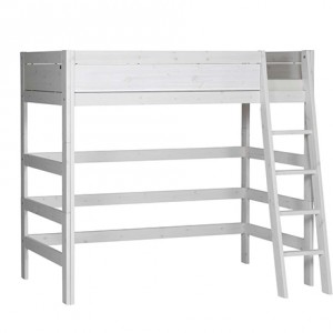 Pat Freebird, cu scara inclinata, din lemn de Pin, Whitewash