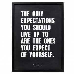 Tablou Only Black, L30xH40 cm