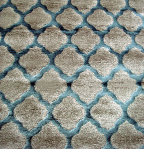 Covor Texture Tex-003H Grey / Turquoise, Tesut mecanic