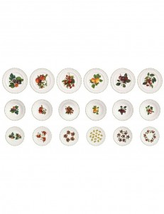 Set vesela din portelan, Le Primizie Alb / Multicolor, 18 piese