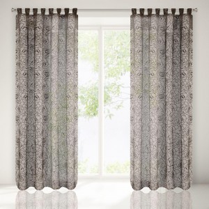 Perdea Fiore 140X250 Caramiziu/Argintiu 1 buc