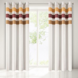 Perdea Cindy 140X250 Alb/Orange 1 buc