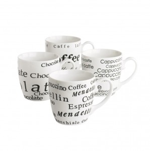 Set 4 Cani Coffee, KJ, White, 400 ml, 820442