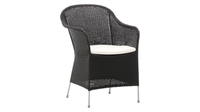 Fotoliu din ratan Athene Black, l60xA58xH80 cm