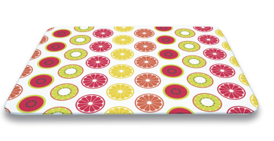 Set 2 Placi Sticla Protectie Aragaz si Plita, Citrus, 40 x 30 cm