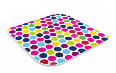 Set 6 Placi Sticla Protectie, Dotty, 16 x 16 cm