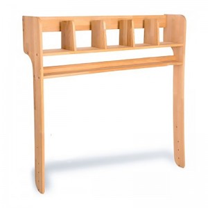 Etajera din lemn de fag, Ecodesk, L125xl24h99,5 cm