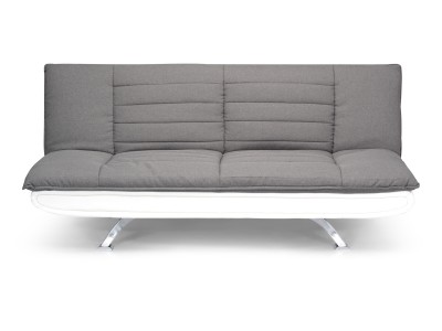 Canapea extensibila tapitata cu stofa, 3 locuri Bart Grey/White, l185xA102xH86 cm