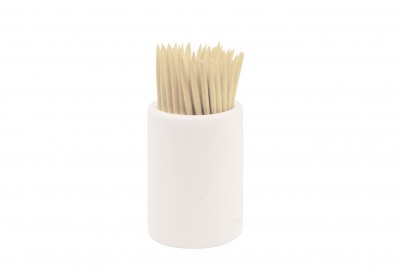 Set 12 Suporturi pentru scobitori White Basics Toothpick Holder Alb, Portelan