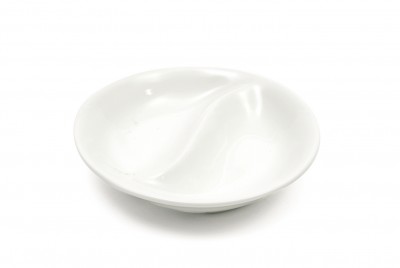 Set 12 Farfurii compartimentate White Basics Alb, Portelan, l10 cm