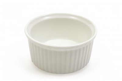 Set 12 Mini Boluri Souffle White Basics Ramekin Alb, Portelan, 7,5 cm
