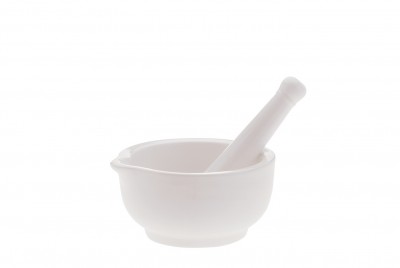 Mojar cu pistil White Basics Alb, Portelan, Ø7 cm