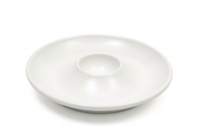 Set 8 Farfurii pentru oua White Basics Egg Dish Alb, Portelan, 12,5 cm