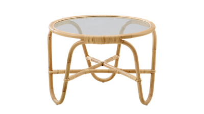 Masuta de cafea din rattan Charlottenburg, Ø69xh50 cm