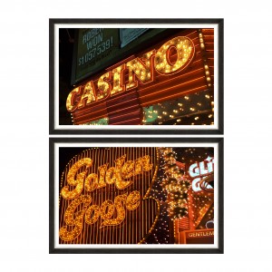 Tablou 2 piese Framed Art American Casino