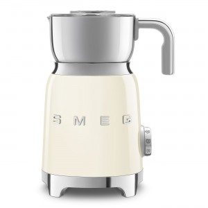 Aparat pentru spumarea laptelui MFF01CREU, Crem, Retro 50, 600 ml, 500W, SMEG