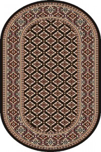 Covor Apium Black Oval, Wilton