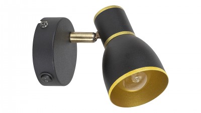 Aplica Mackenzie 5605 Negru / Auriu