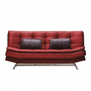 Canapea extensibila tapitata, 3 locuri Aqua Rosu K1, l190xA80xH90 cm