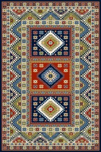 Covor Aras Navy Blue, Wilton