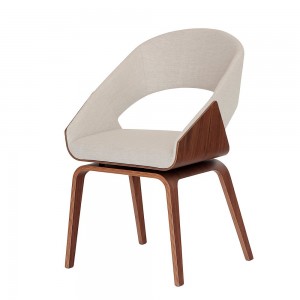 Scaun din lemn tapitat Woody, l54,5xA56,2xH83,6 cm