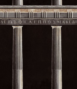 Set 3 role Tapet Imprimat Digital Athena Anthracite