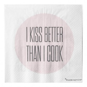 Pachet Servetele I Kiss Better... Gri/Rose, l33xL33 cm, 20 buc/pachet