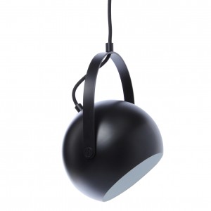 Lustra Ball W Handle Black Matt, Ø 25 cm